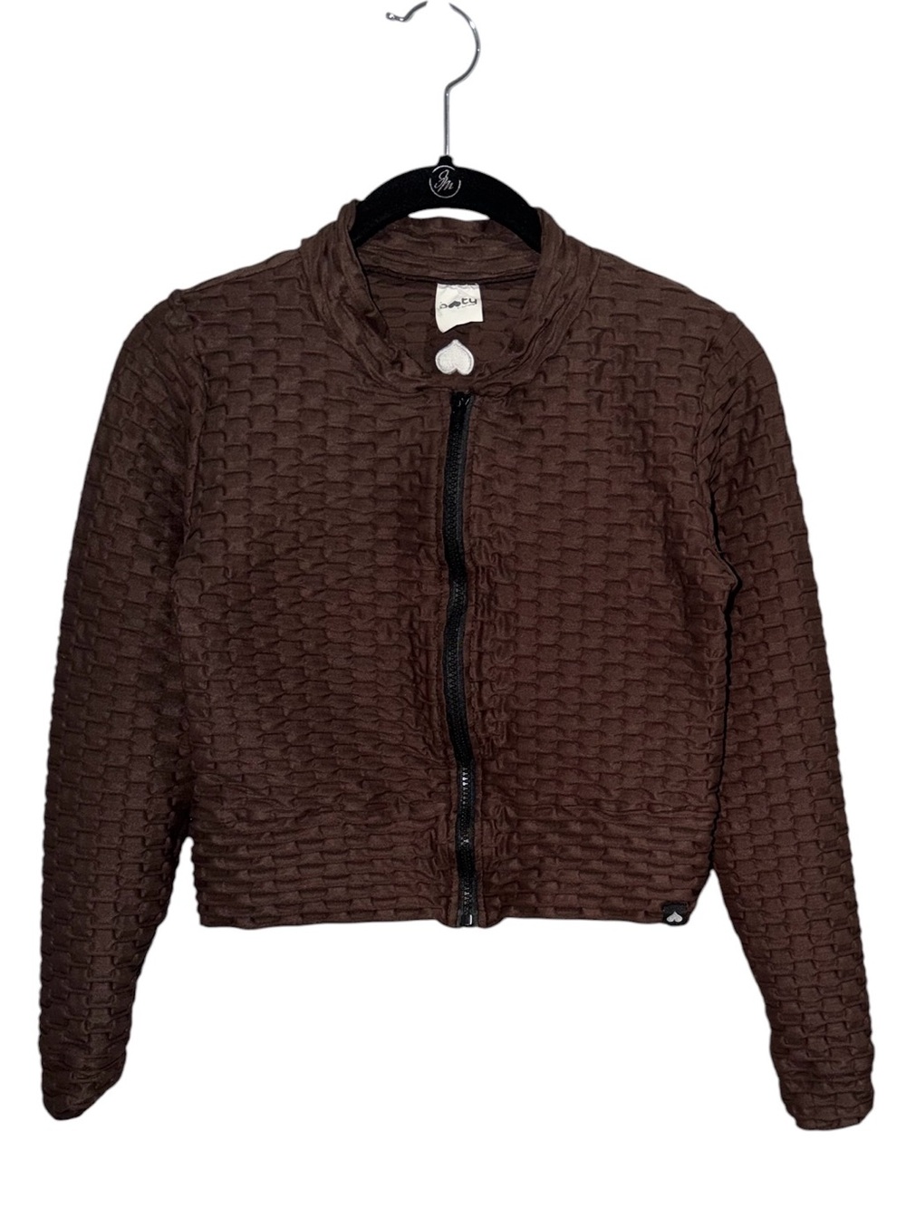 Booty by Brabants Cropped Chrome Track Jacket BROWN